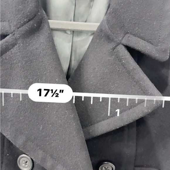 J Crew Classic black wool double breasted Pea Coat size small- great condition! - Picture 6 of 13